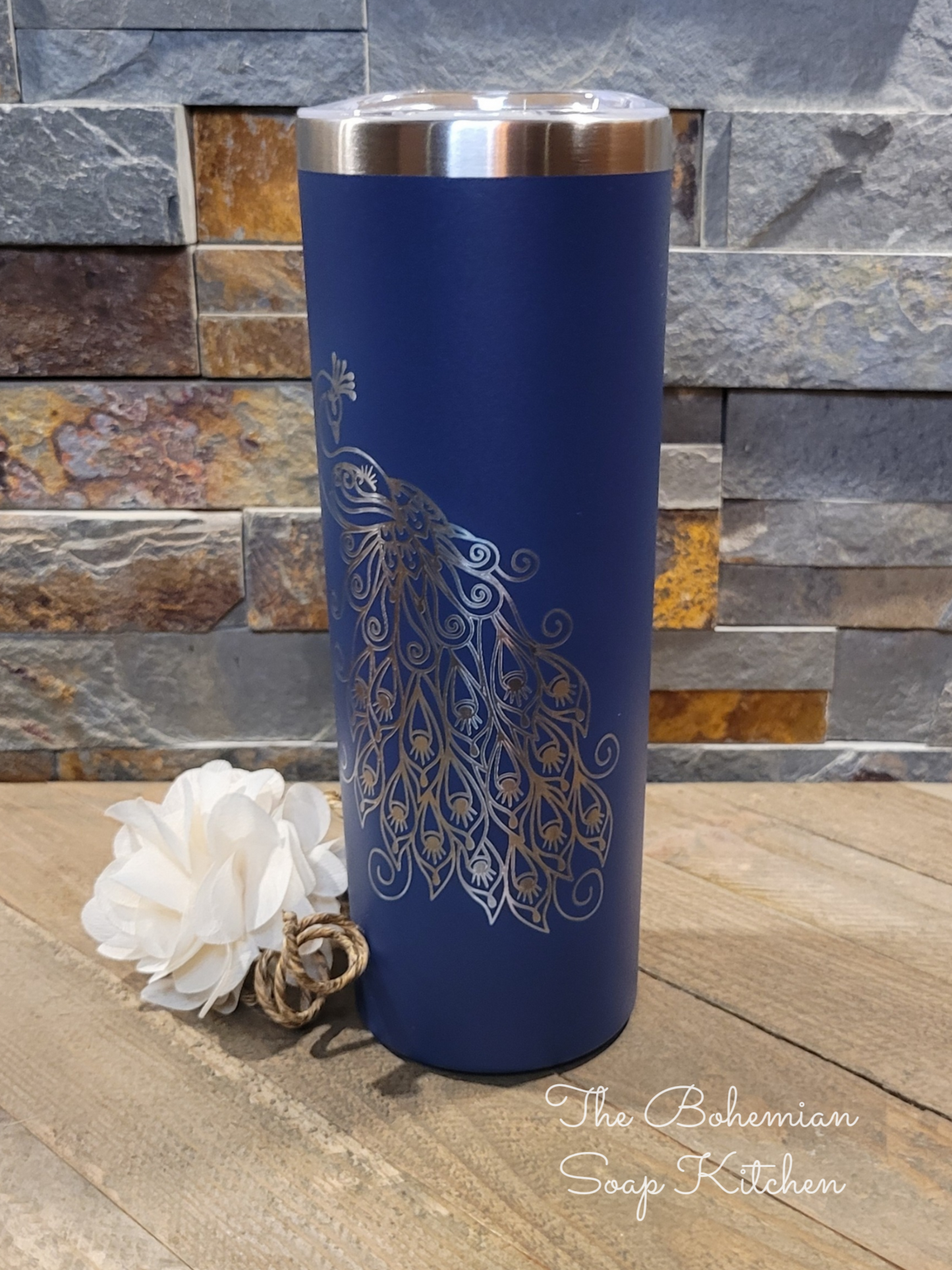 Peacock 20 oz Skinny Tumbler