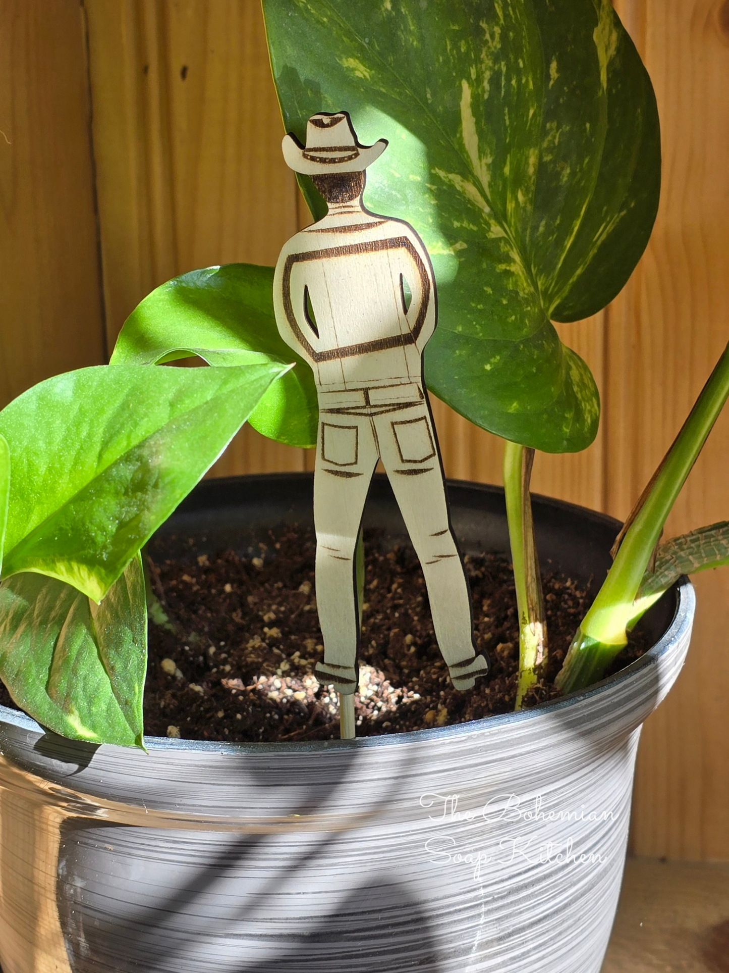 Cowboy Call of Nature Plant Stake