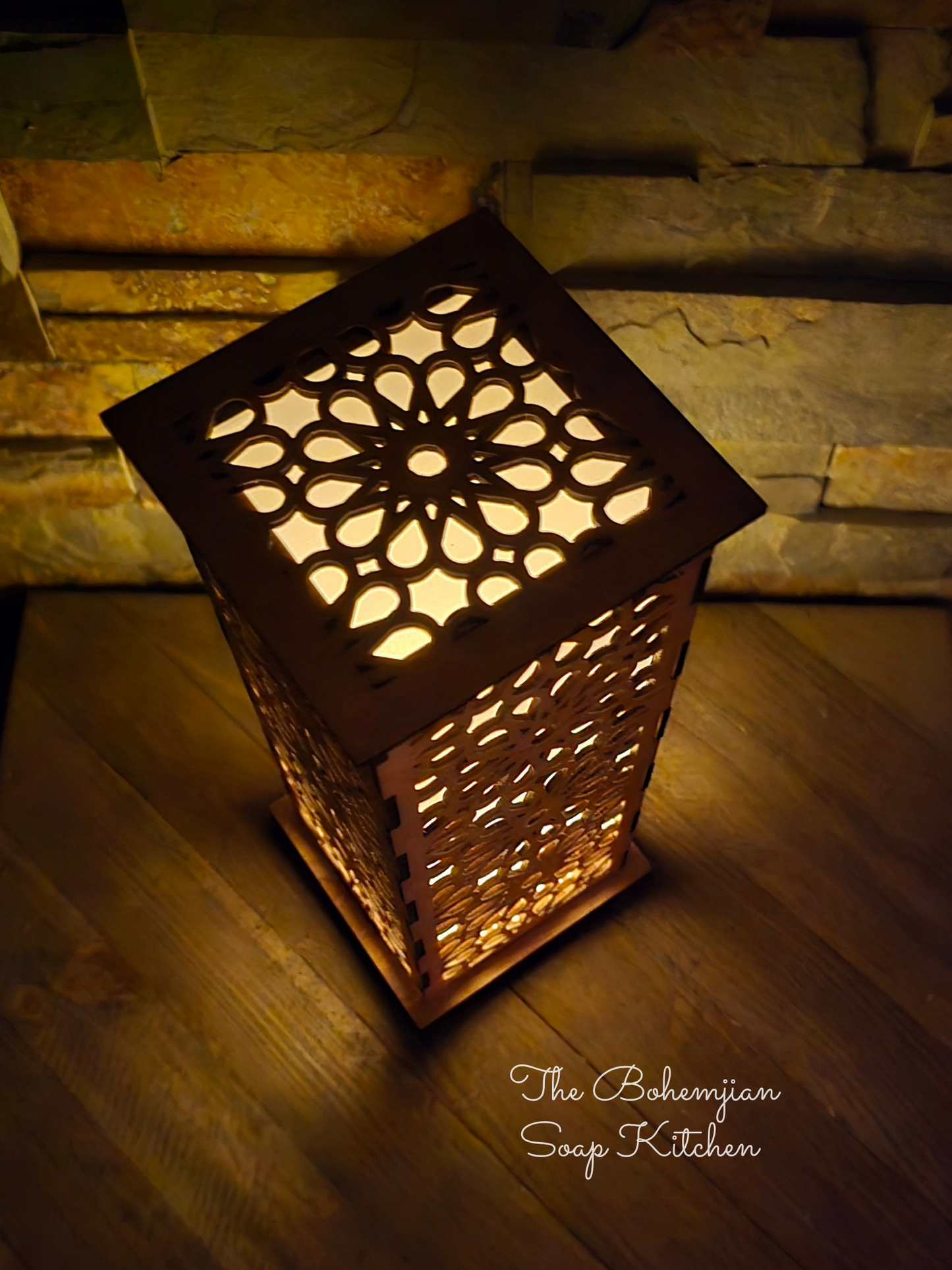 Boho Flowers Luminary Lantern