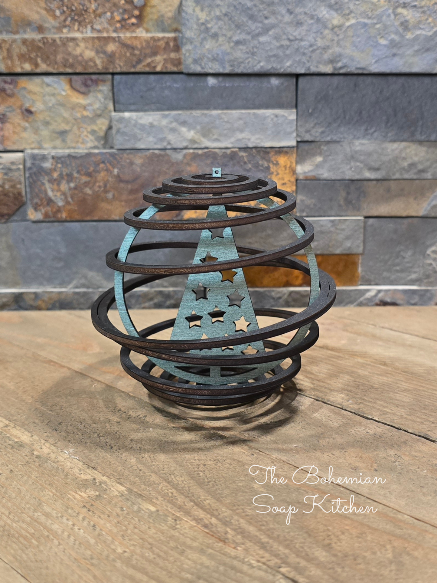 Stars Christmas Tree Spiral Ornament