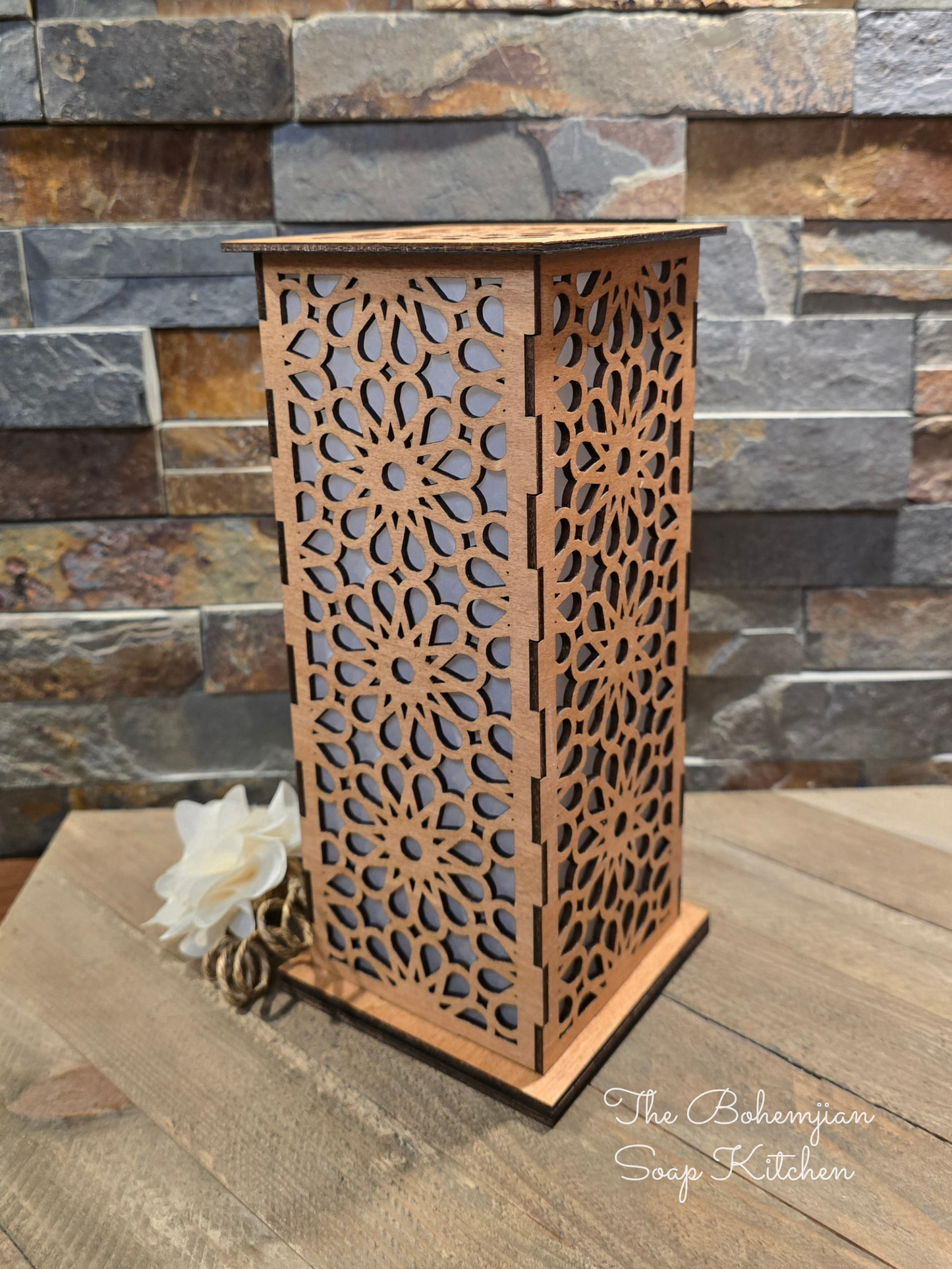 Boho Flowers Luminary Lantern