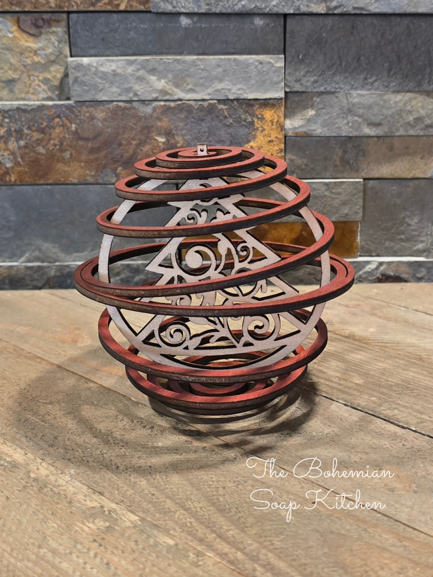 Paisley Christmas Tree Spiral Ornament