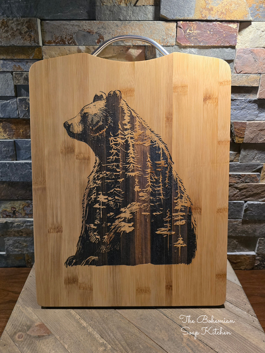 Bear Pines Bamboo Cutting Board