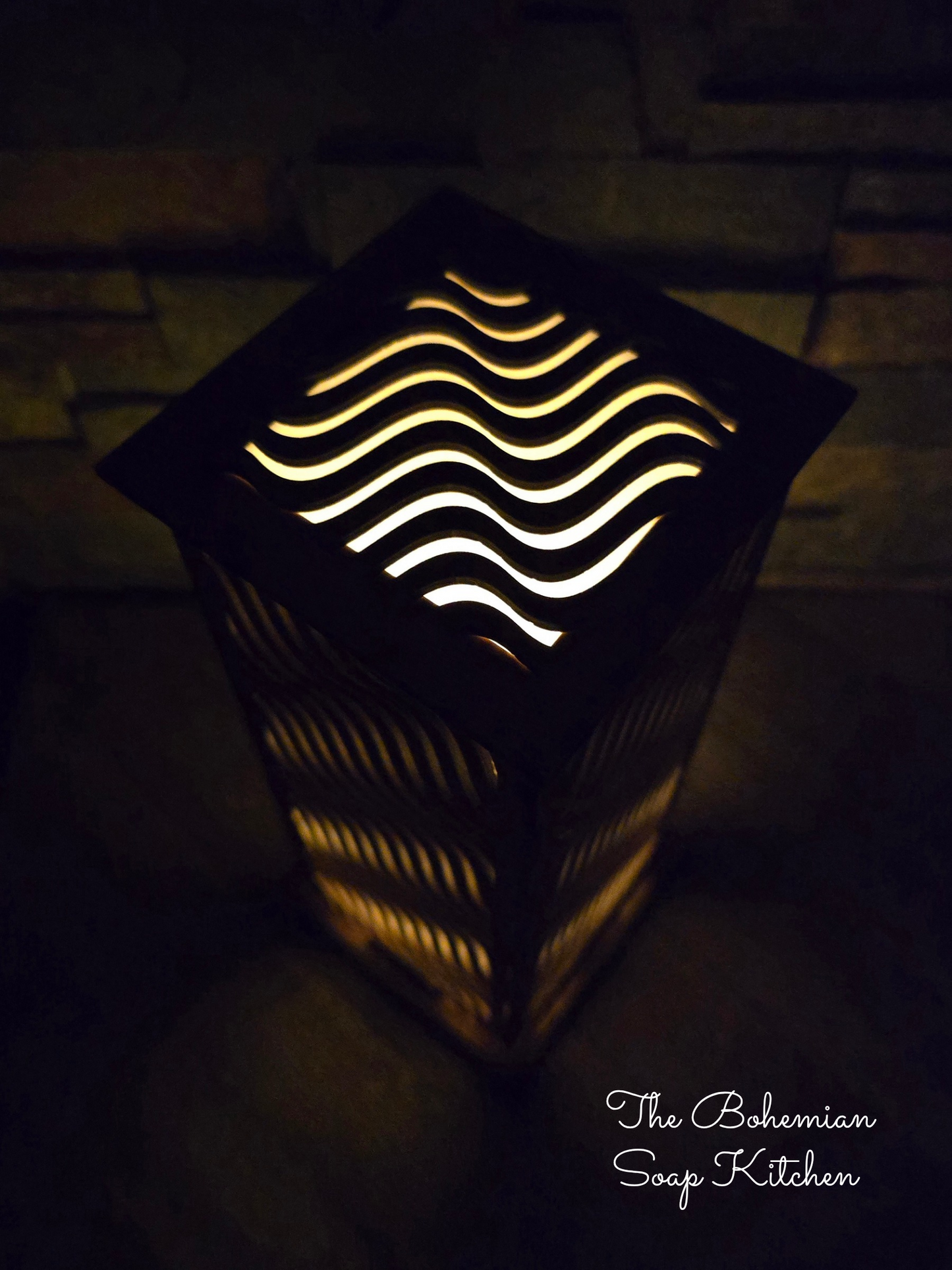 Wavy Lines Luminary Lantern