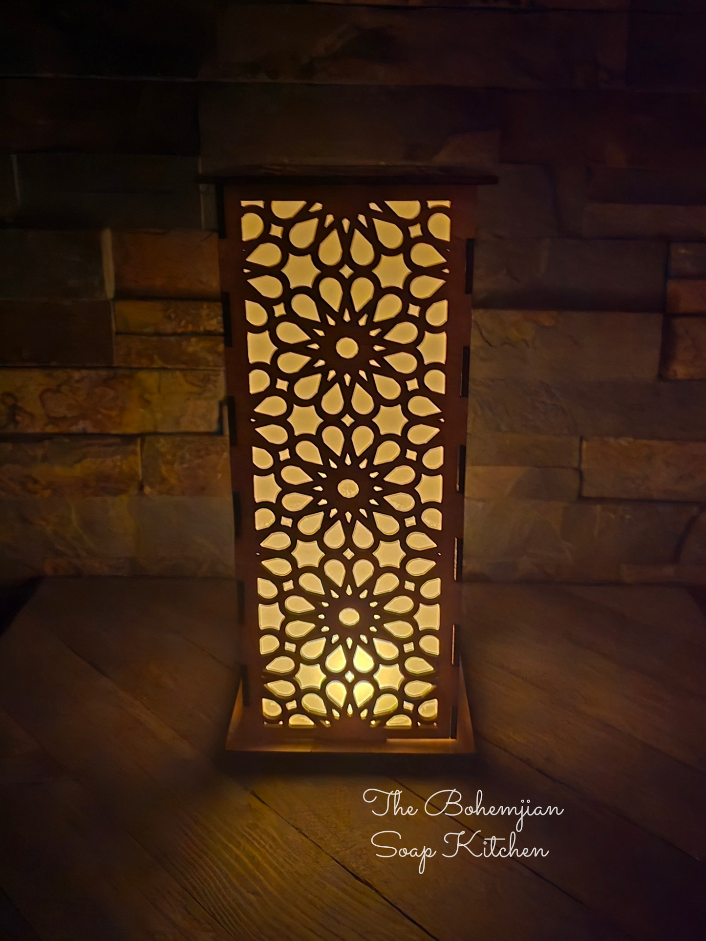 Boho Flowers Luminary Lantern