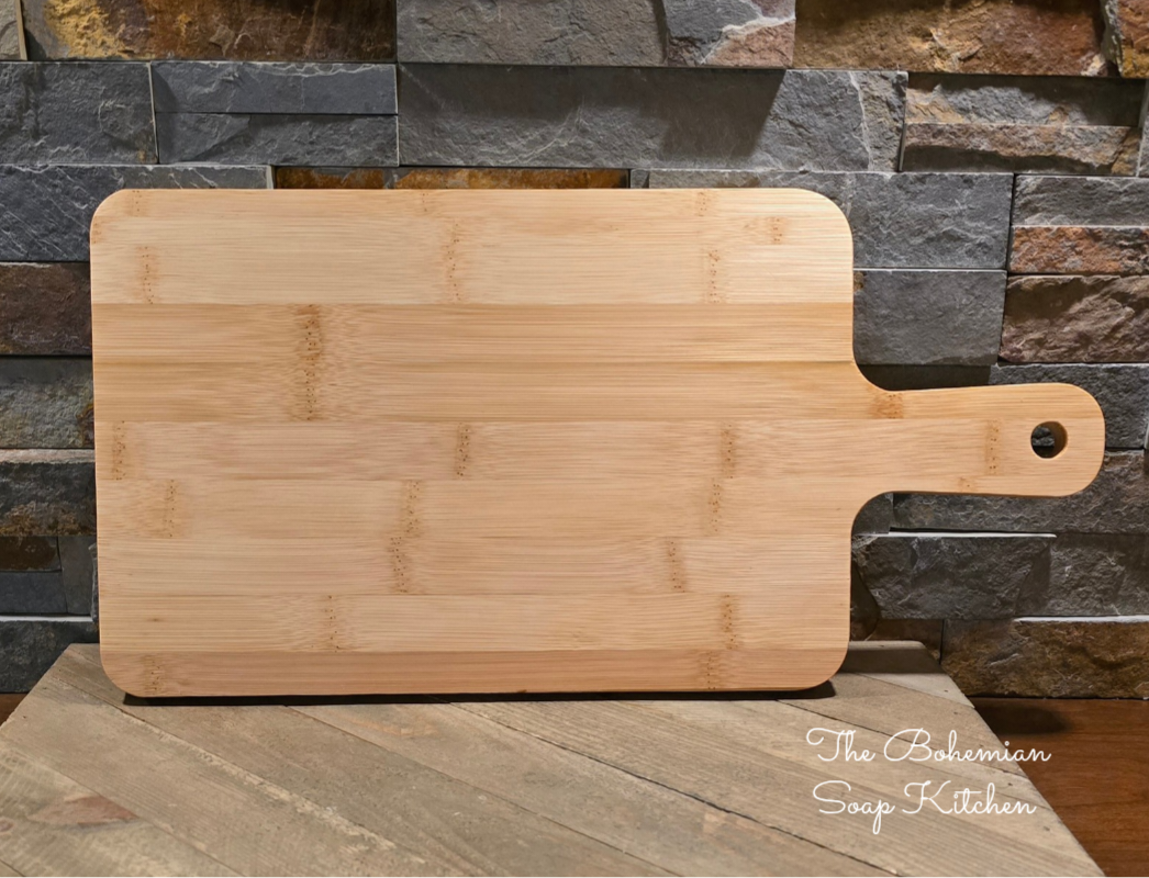 Windmill Rancher Bamboo Cutting Board with Handle