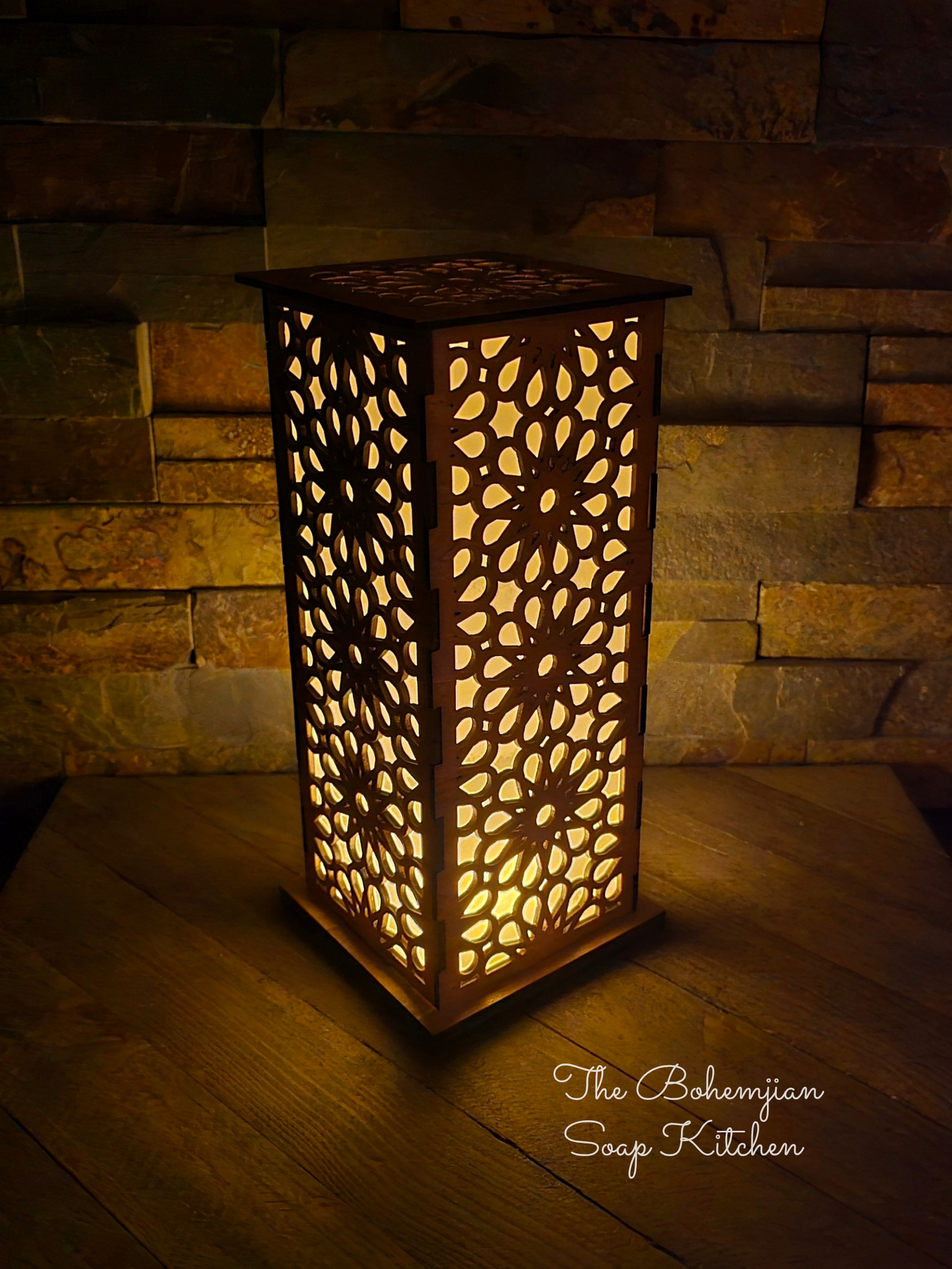 Boho Flowers Luminary Lantern