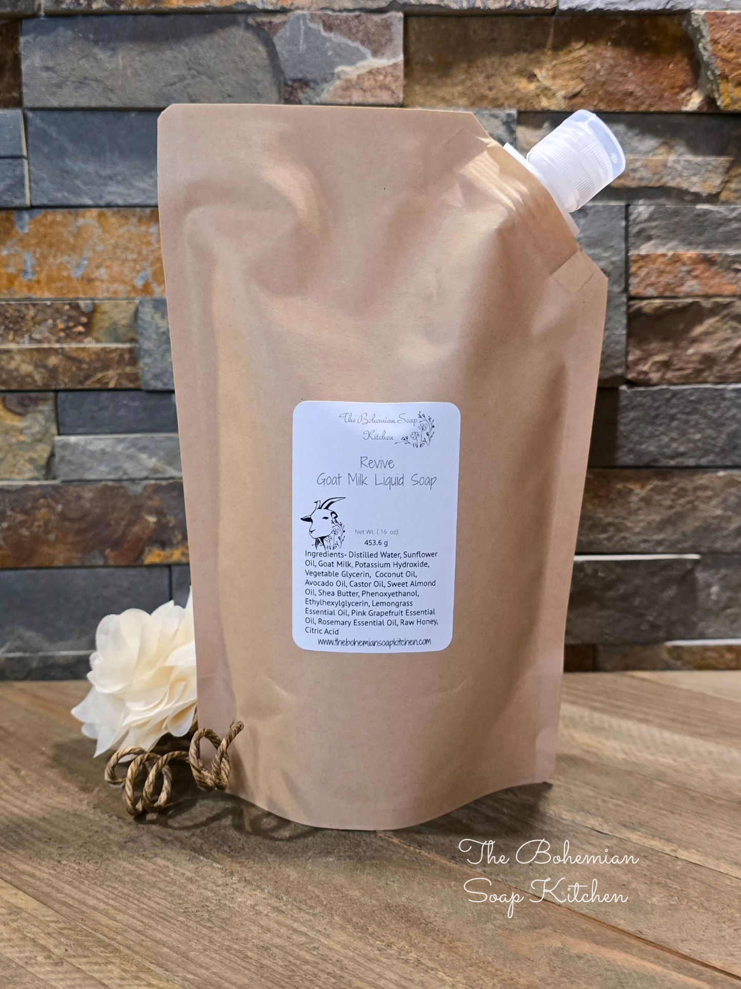 Revive Goat Milk Liquid Soap- Lemongrass Grapefruit & Rosemary