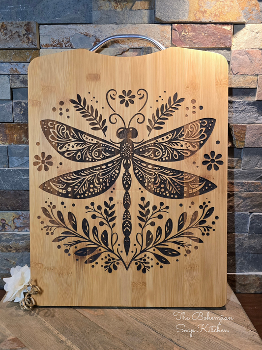 Dragonfly Bamboo Cutting Board