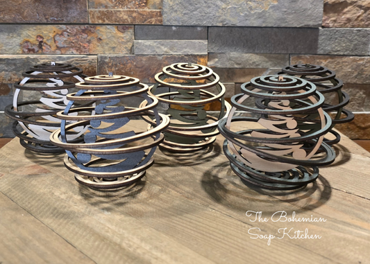 Ribbon Christmas Tree Spiral Ornament