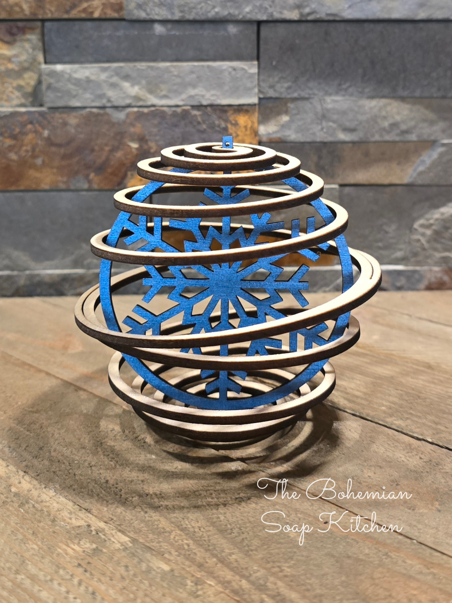 Snowflake Spiral Ornament