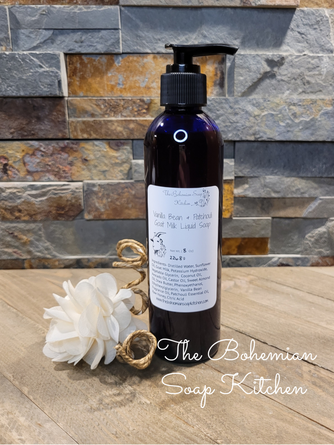 Vanilla Bean & Patchouli Goat Milk Liquid Soap/ Body Wash