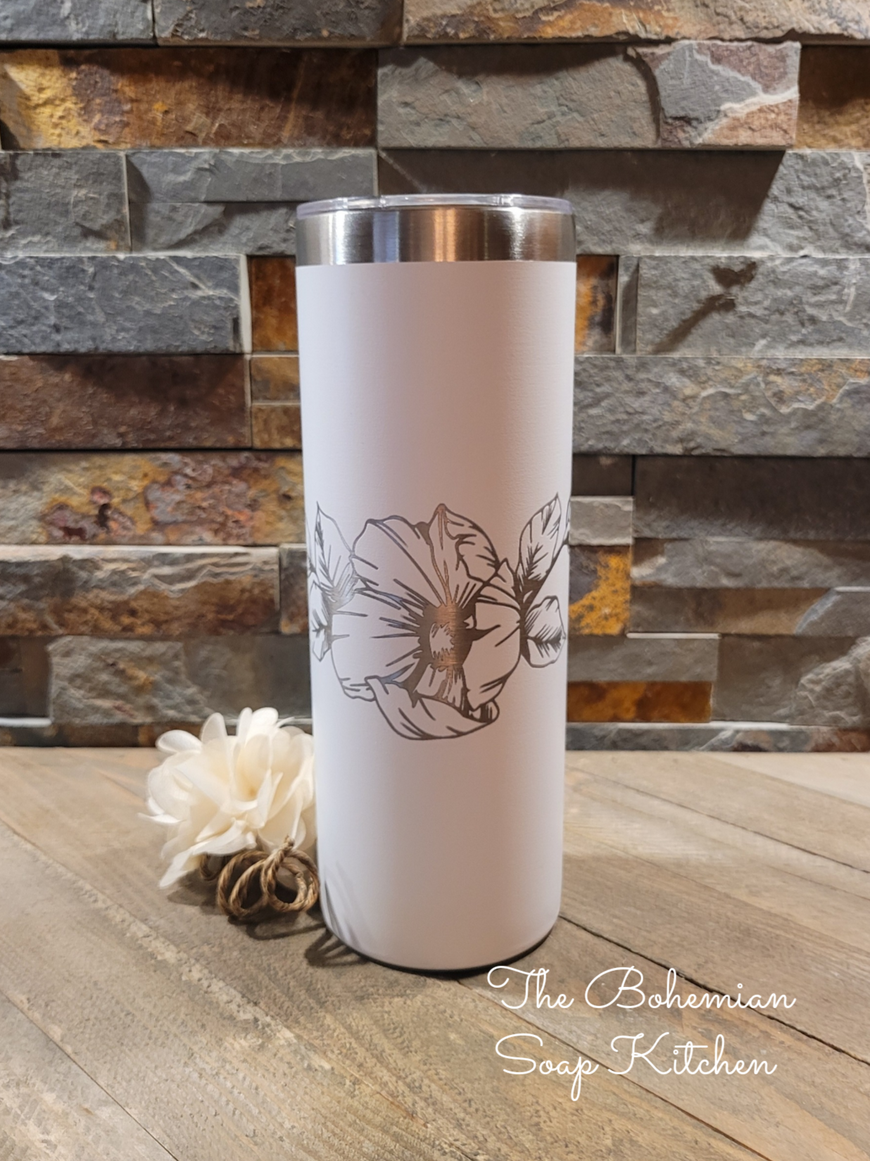 Flower Bloom 20 oz Skinny Tumbler