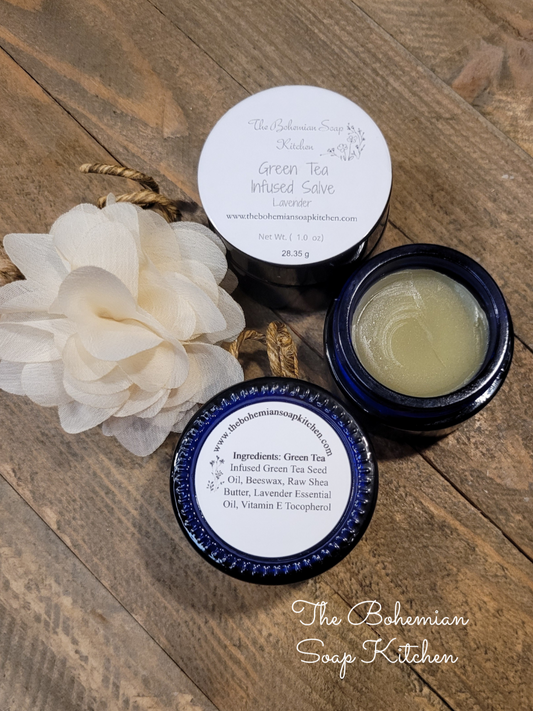 Green Tea Infused Salve- Lavender- 1 oz