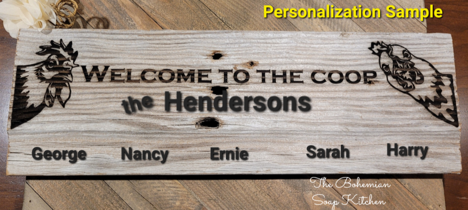 Welcome to the coop-  Reclaimed Barnwood Sign