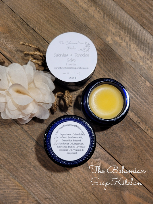 Calendula & Dandelion Salve- Lavender 1 oz