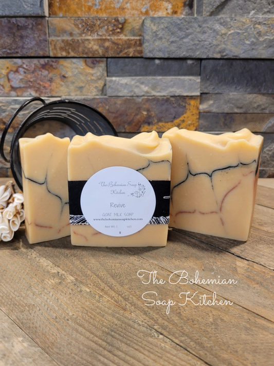 Revive Goat Milk Soap- Grapefruit, Lemongrass, & Rosemary