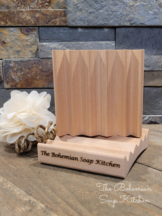 Red Alder Lift Bottom Soap Dish