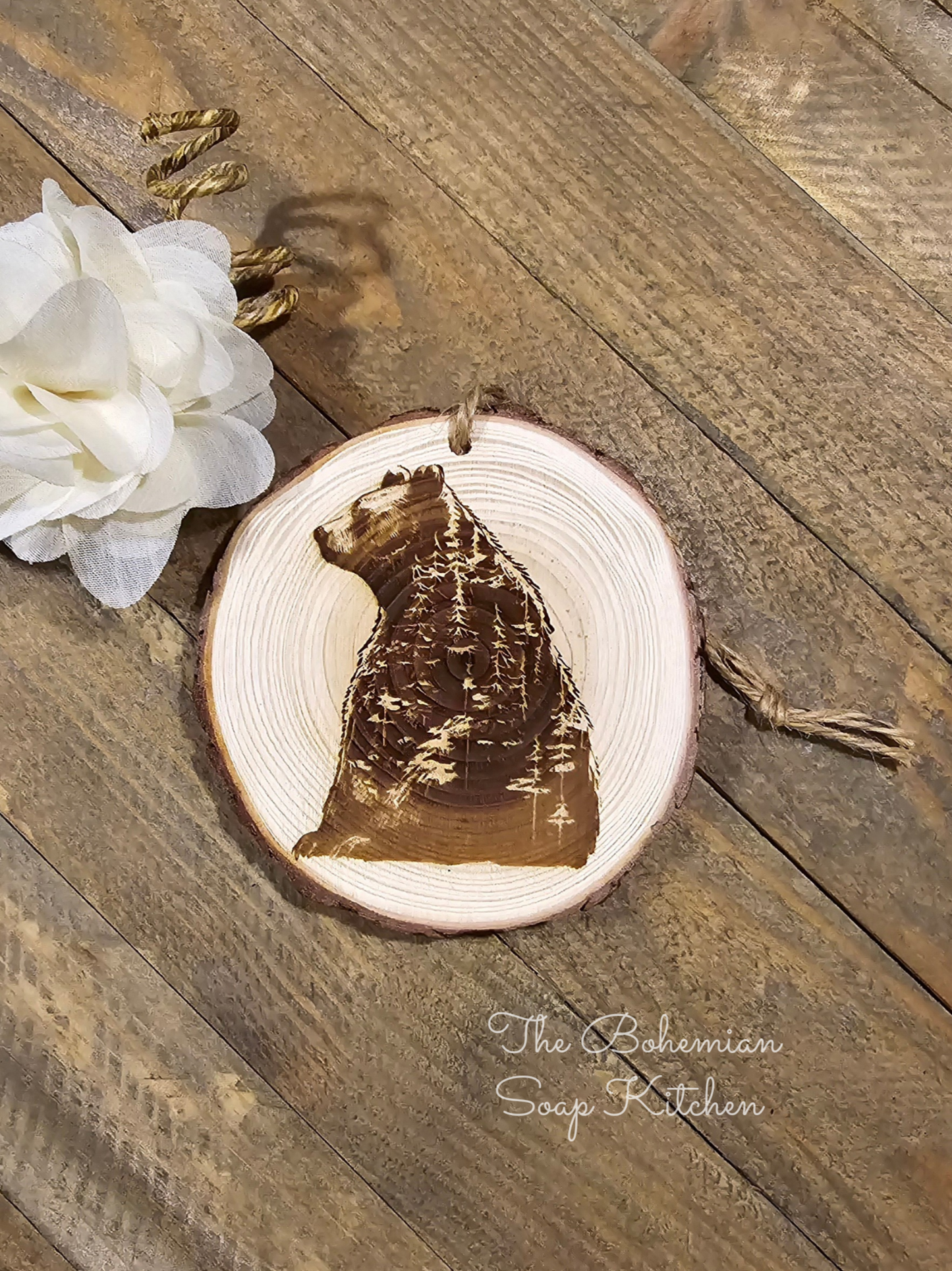 Bear Pines Rustic Ornament