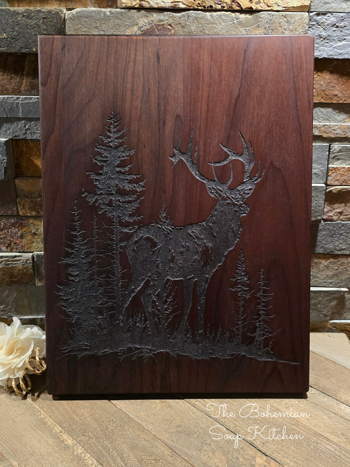 Deer Pines Thermal Maple Cutting Board