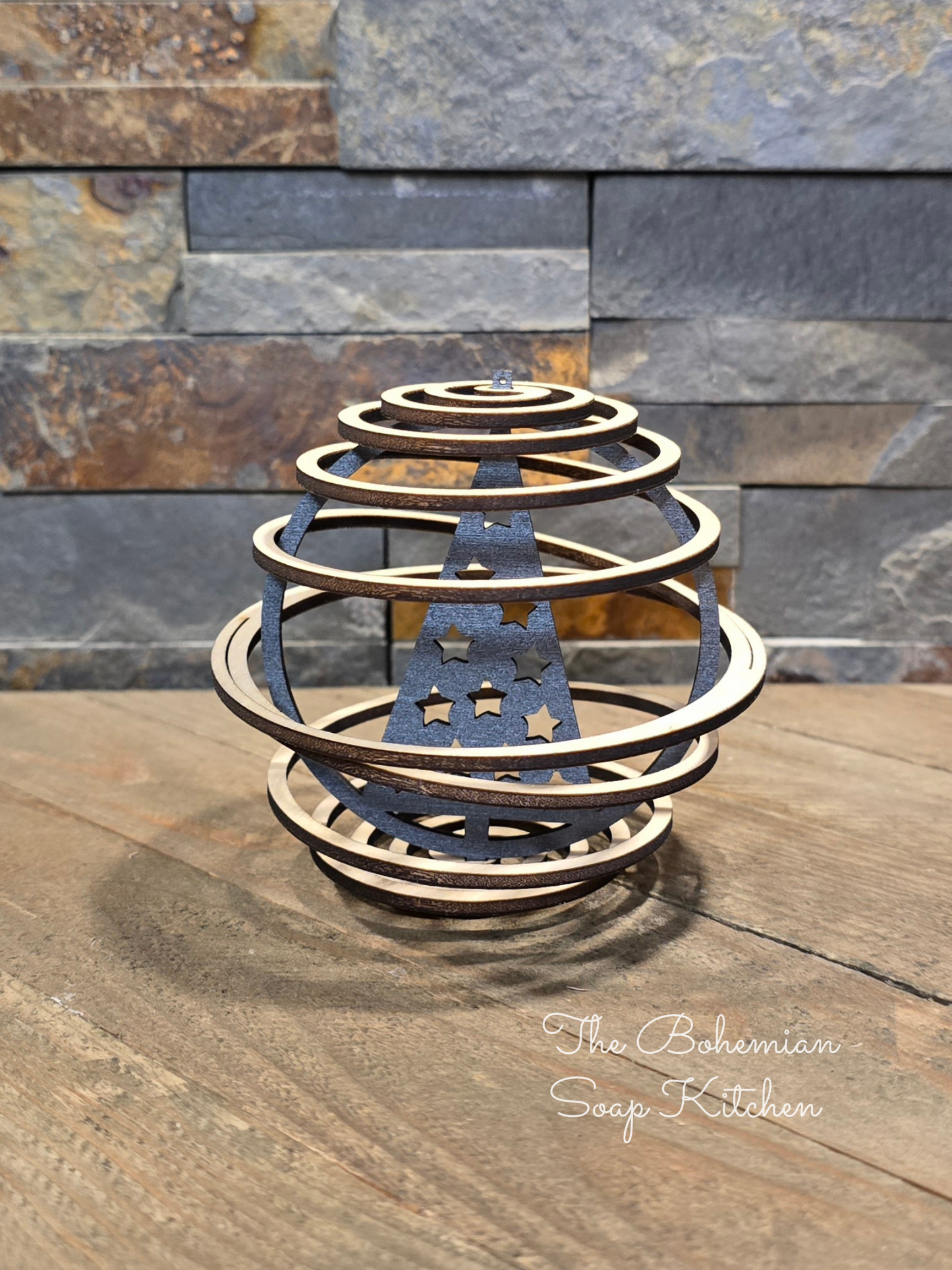 Stars Christmas Tree Spiral Ornament