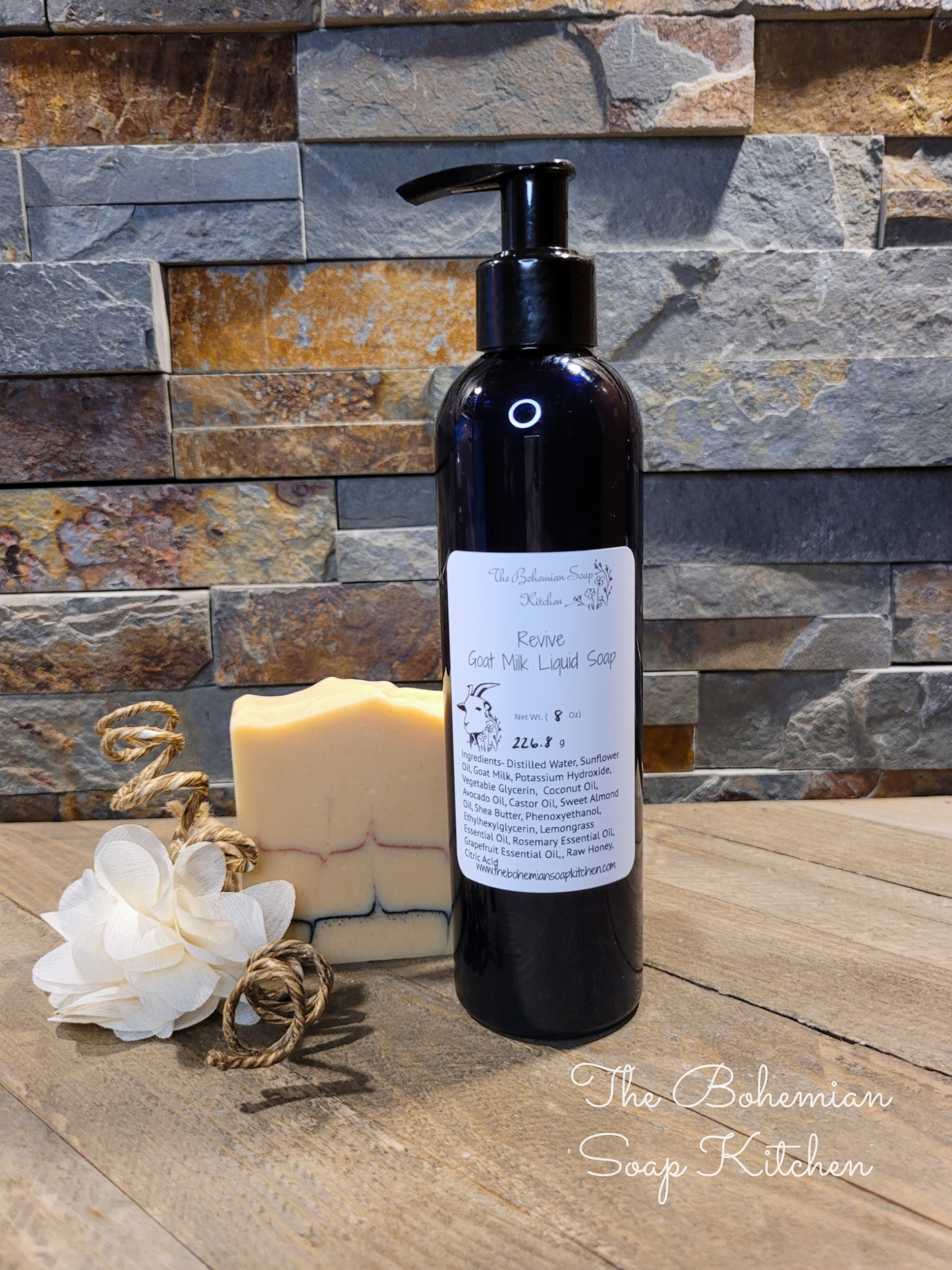 Revive Goat Milk Liquid Soap- Lemongrass Grapefruit & Rosemary