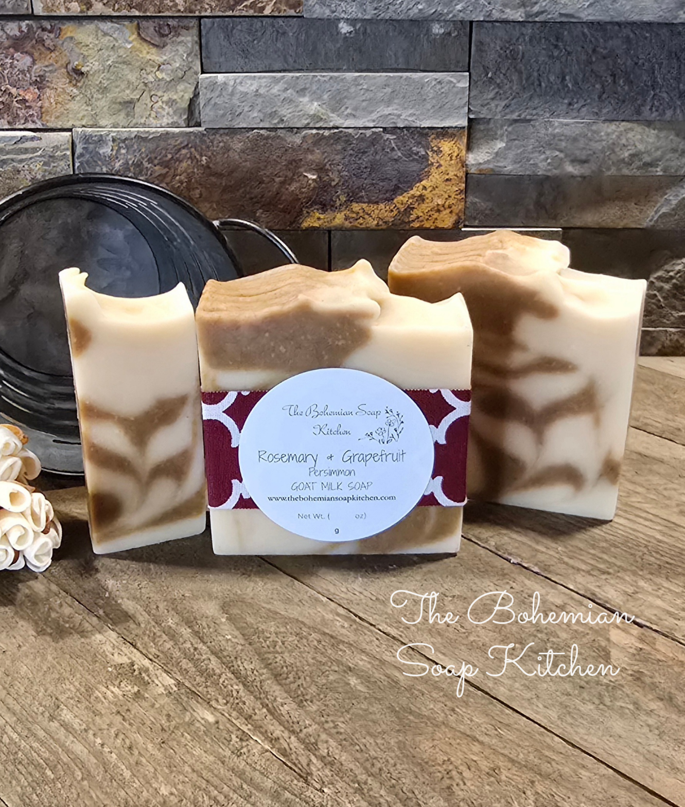 Rosemary & Grapefruit Persimmon Goat Milk Soap