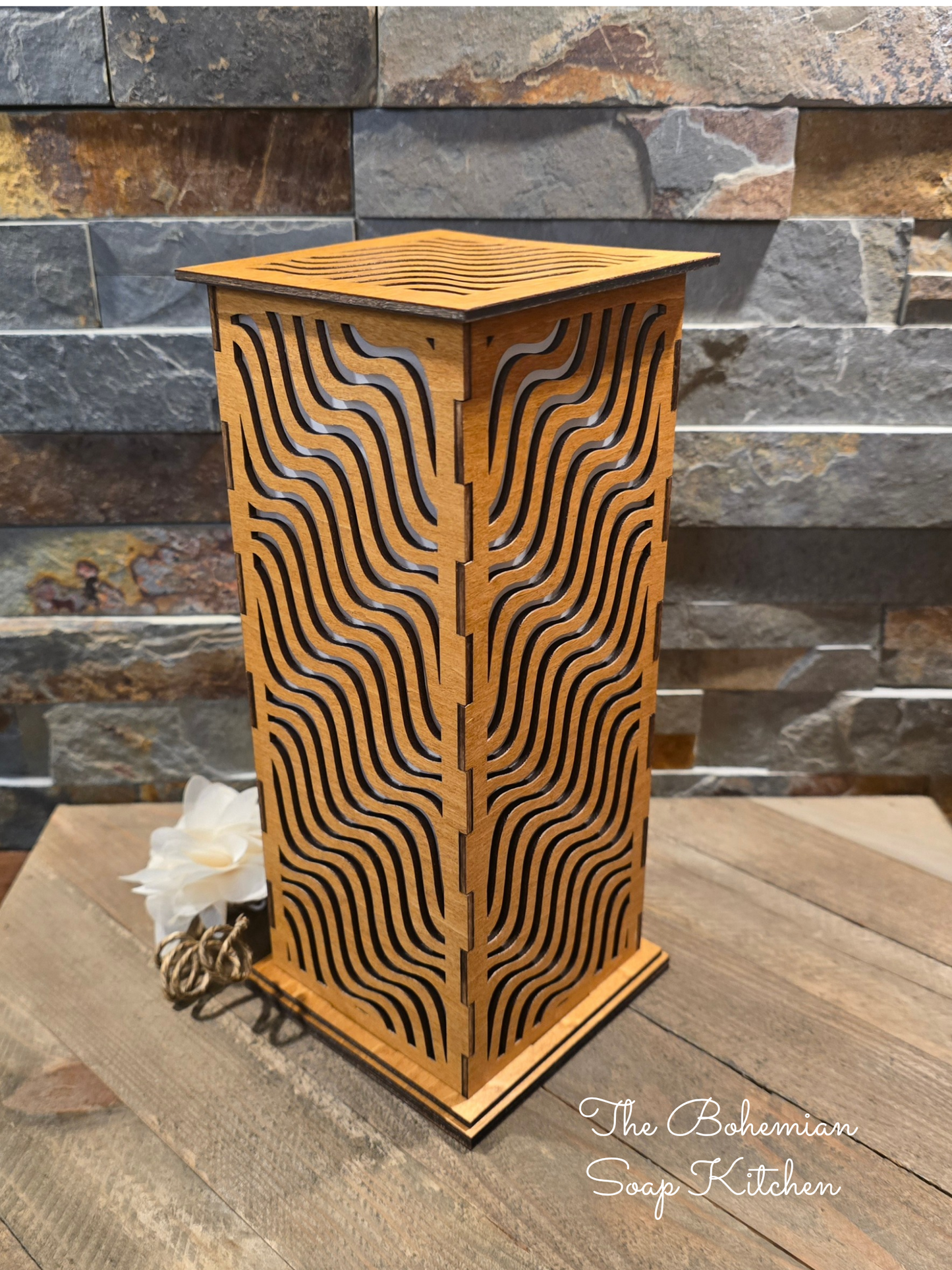 Wavy Lines Luminary Lantern