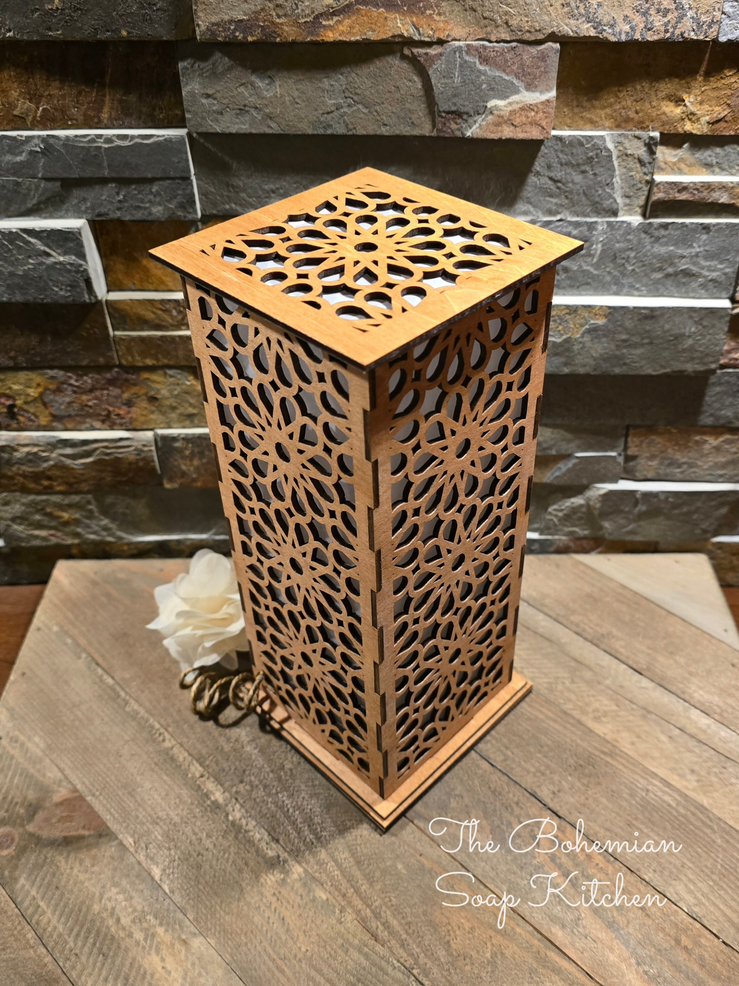 Boho Flowers Luminary Lantern