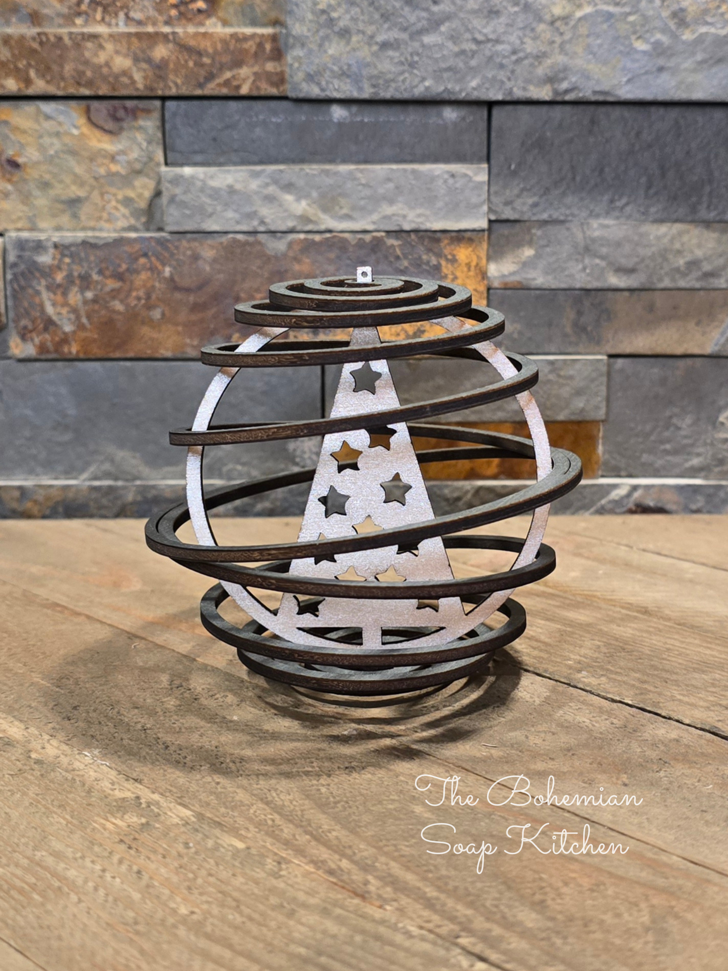 Stars Christmas Tree Spiral Ornament