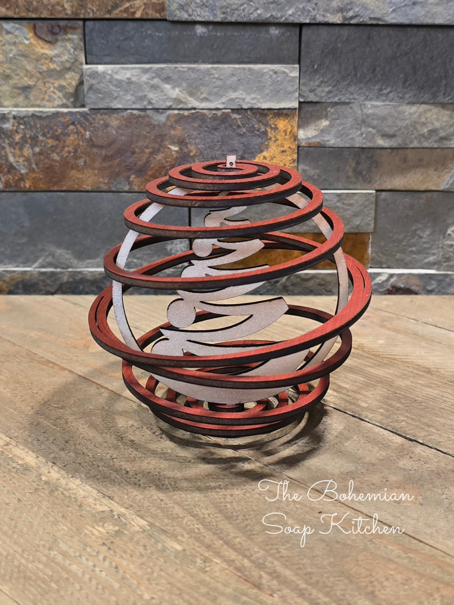 Ribbon Christmas Tree Spiral Ornament