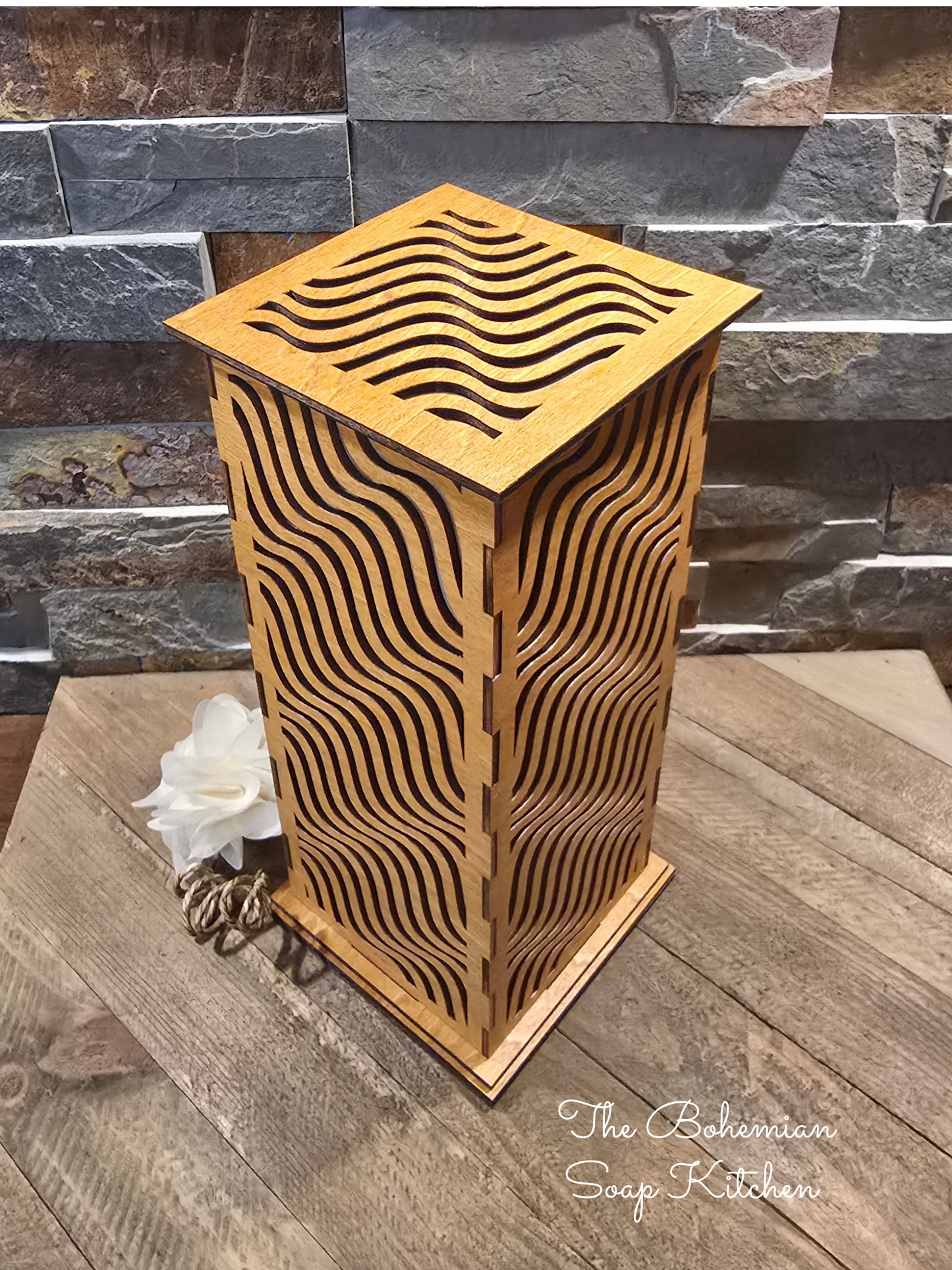 Wavy Lines Luminary Lantern