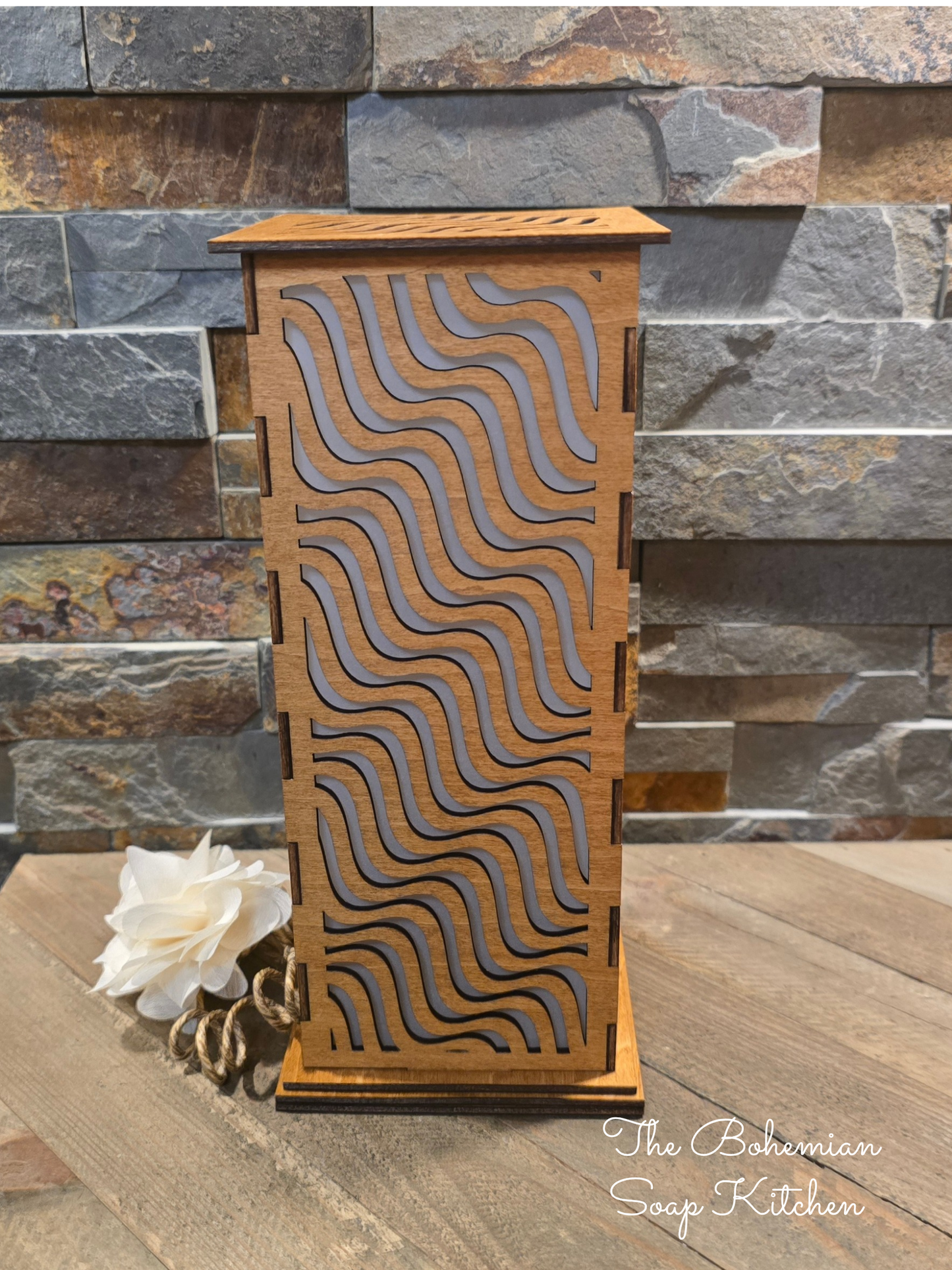 Wavy Lines Luminary Lantern