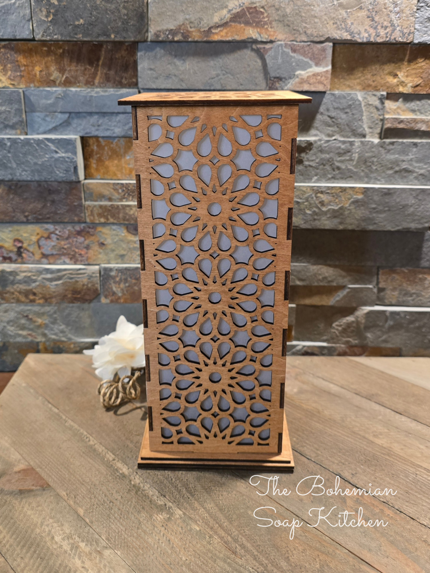 Boho Flowers Luminary Lantern