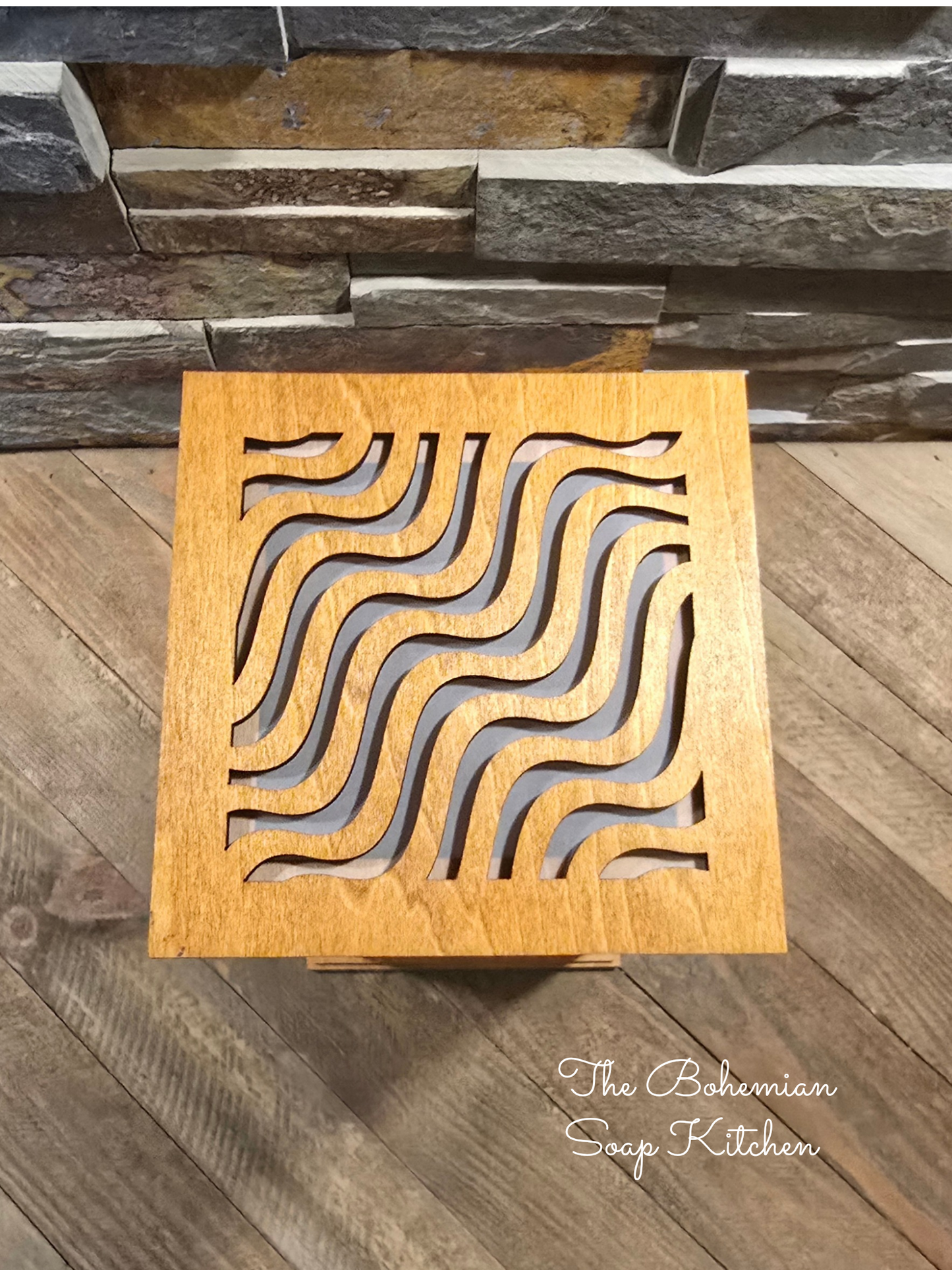 Wavy Lines Luminary Lantern