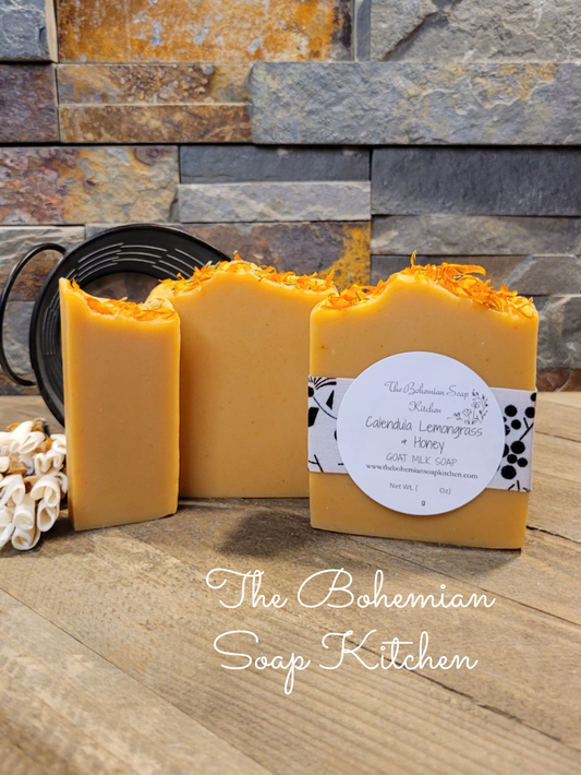 Calendula Lemongrass & Honey Goat Milk Soap