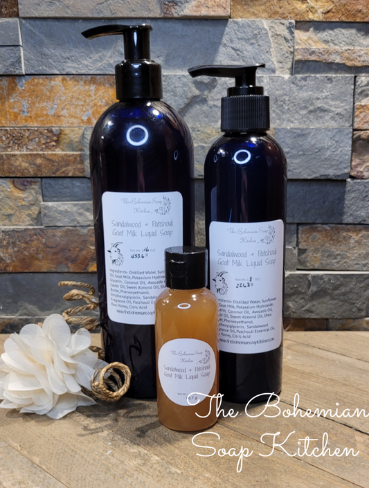 Sandalwood & Patchouli Goat Milk Liquid Soap