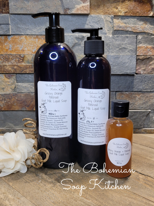 Groovy Orange Patchouli Goat Milk Liquid Soap/Body Wash